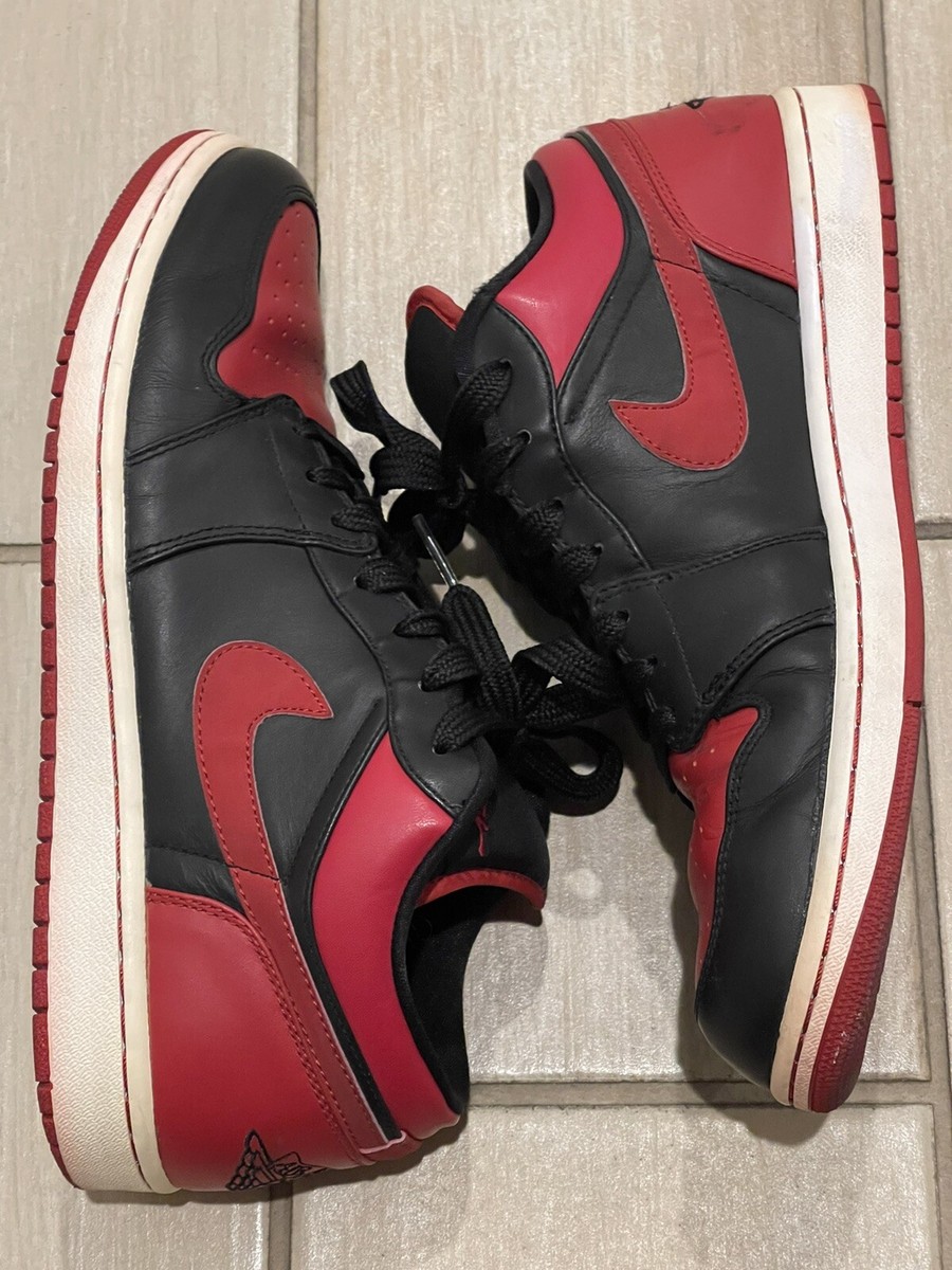 Nike Air Jordan 1 Low ブラック/レッド ブルズカラー