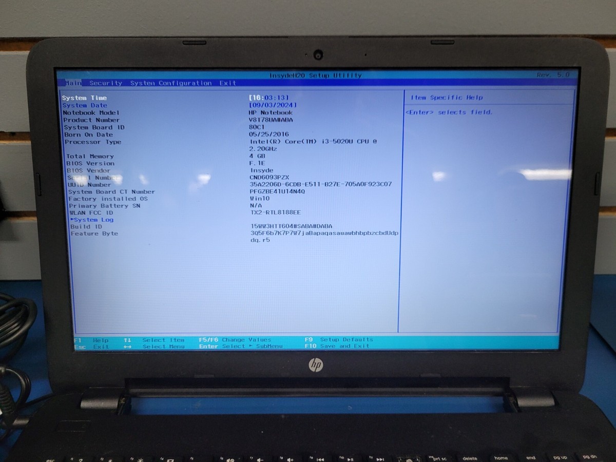 値下げしました HP 15-g034-au win10　すぐに使えます。 HP 15-AC143DX, Core i3-5020U, 4GB RAM, Windows 10 | eBay