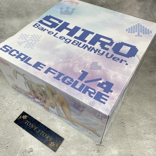 No Game No Life Shiro 1/4 gamba nuda stile coniglietto modello anime PVC giocattolo figure Giappone - Foto 11 di 16