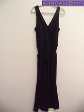 Women's Size XS A New Day Sleeveless Cropped Jumpsuit Wide Leg Black 550513