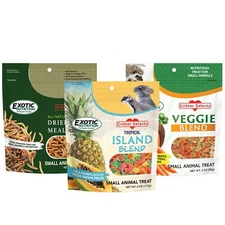 Treat Assortment (3 Pack) - Small Animal Treats - Sugar Glider Hedgehog & More