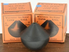 LOT 2x Vintage Wolverine Sea Horse Tank Ball #4074-H 2 4/5" Wolverine Brass