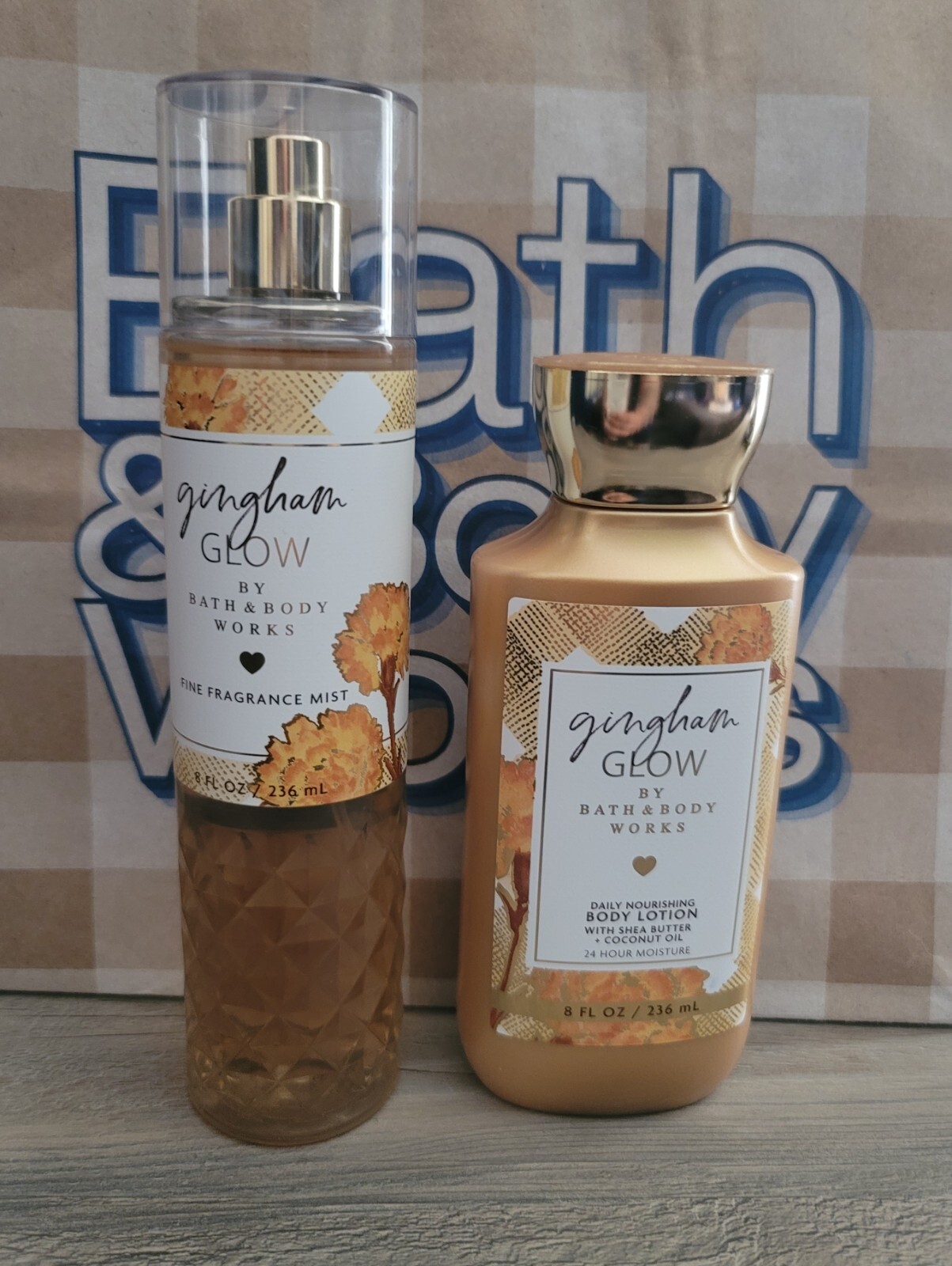 Bath & Body Works GINGHAM GLOW Daily Nourishing Body Lotion & Fragrance Mist | eBay