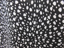 LIZ CLAIBORNE CLASSIC SHIRT DRESS WOMENS SIZE SMALL BLK & WHT PRINT SELF BELT