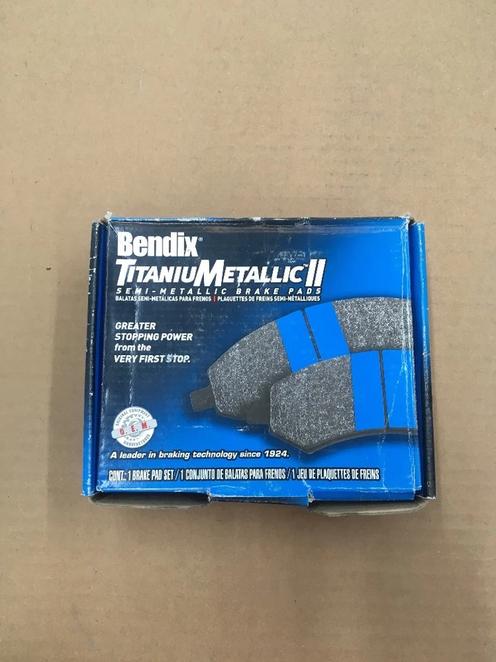 Pastillas de freno de cerámica Bendix MKD1050~Titainiumetallic II para 07-14 FORD MUSTANG🇺🇸 Foto 2 de 4