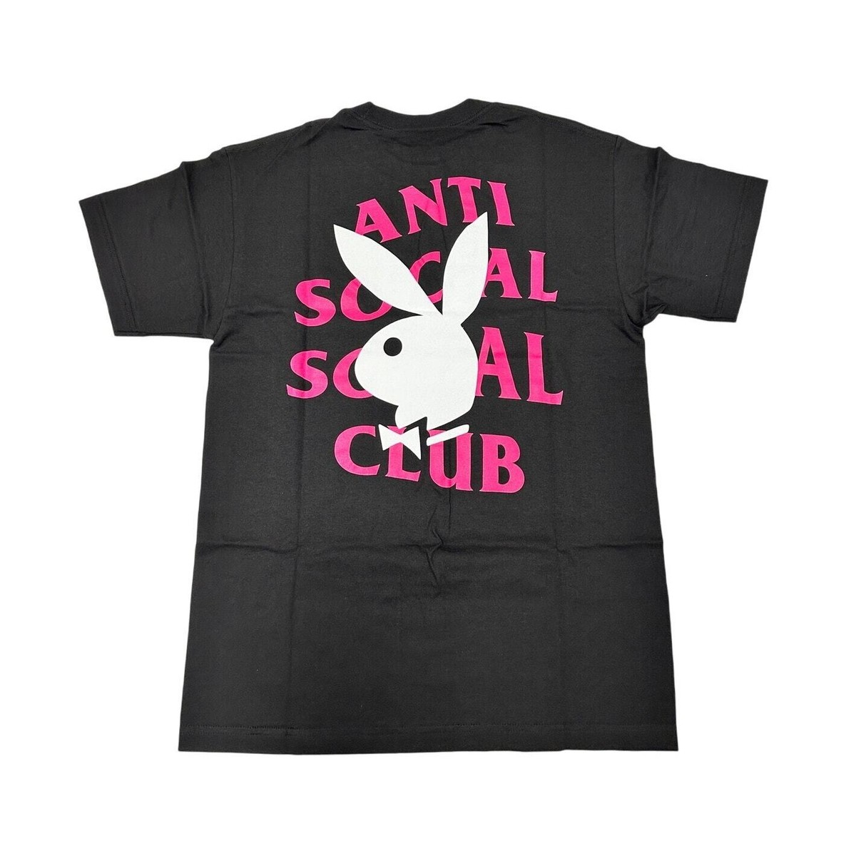 Anti Social Social Club X Playboy Remix Black Tee Sz M Brand New  