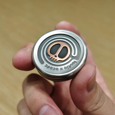 Lautie ACEDC Metal Devil Milk Cap Haptic Coin Shape Hand Push