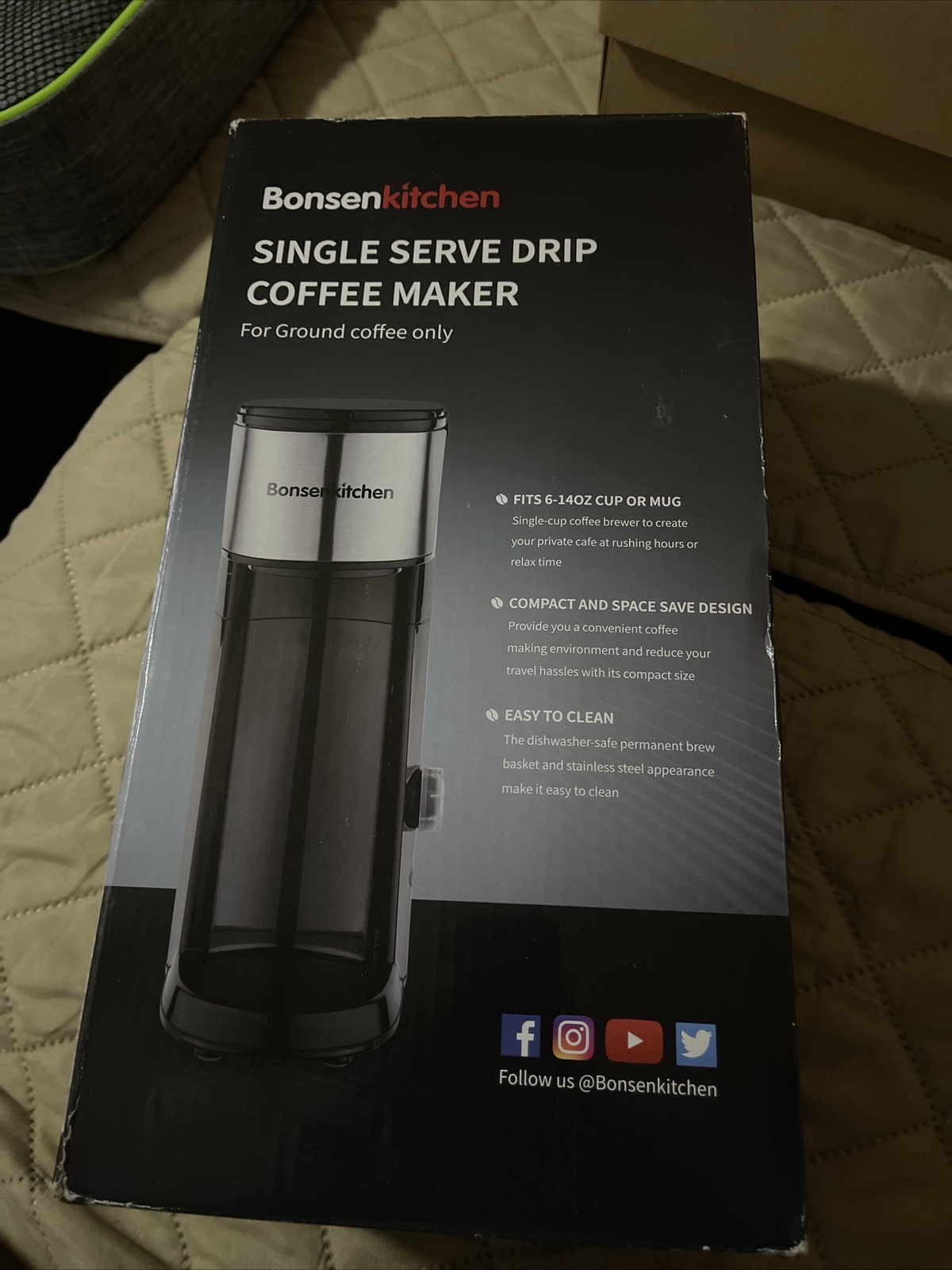 For Ground Cofee Only Open Box New
