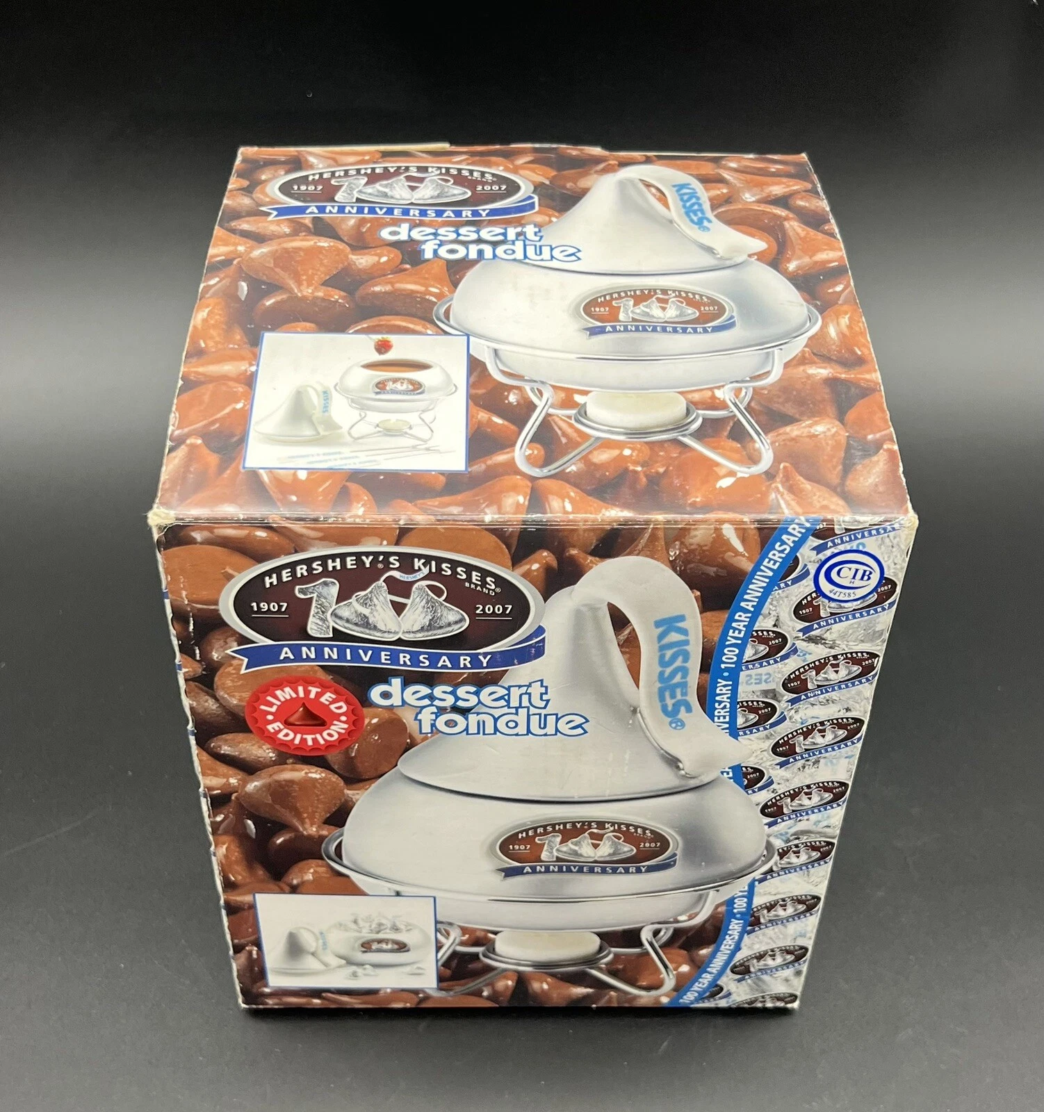 Hershey Kisses Dessert Fondue Set Silver 100 Anniversary