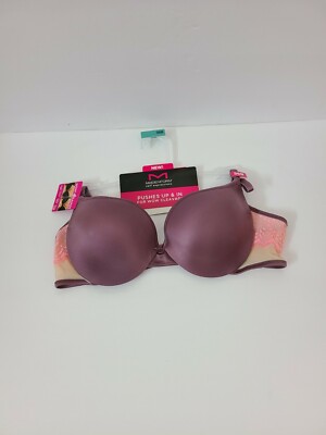 Maidenform Self Expressions size 36B style SE6660 Pushes up & In Bra- Purple