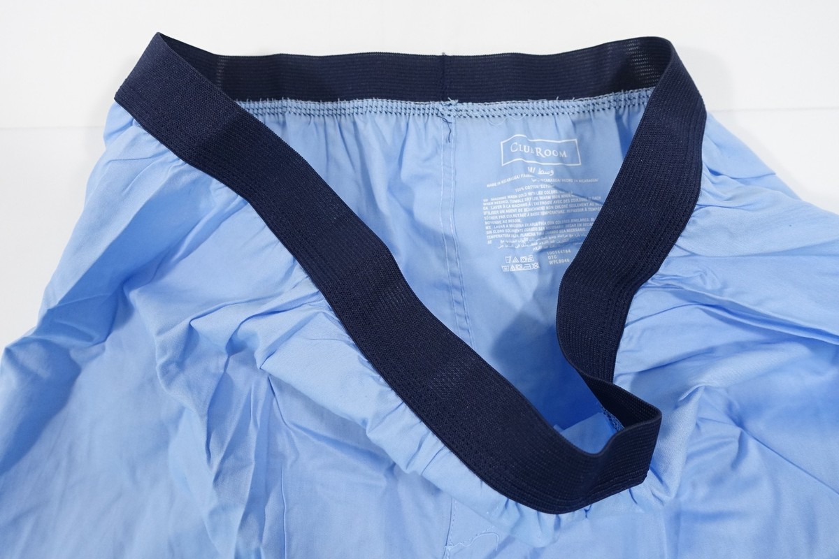 CLUB ROOM LIGHT BLUE SMALL 29-31 BOXER SHORTS UNDERWEAR MENS NEW