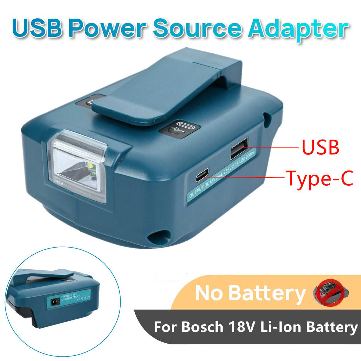 Battery Adapter Use For Bosch 18V Li-ion Battery BAT618 on Home Lithium  Electrical Power Tool Replace All 18V Green Blue Adapter