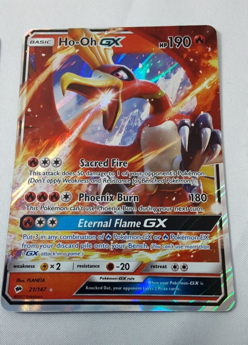 Ho-Oh GX - 21/147 - Pokemon TCG - Sun & Moon Burning Shadows – Awesome  Deals Deluxe