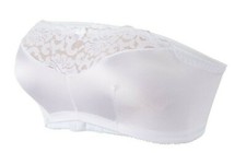 No Strap Stays-Up Bandeau Bra 40B 40C 40D Strapless Stretch Bralette TUBE TOP