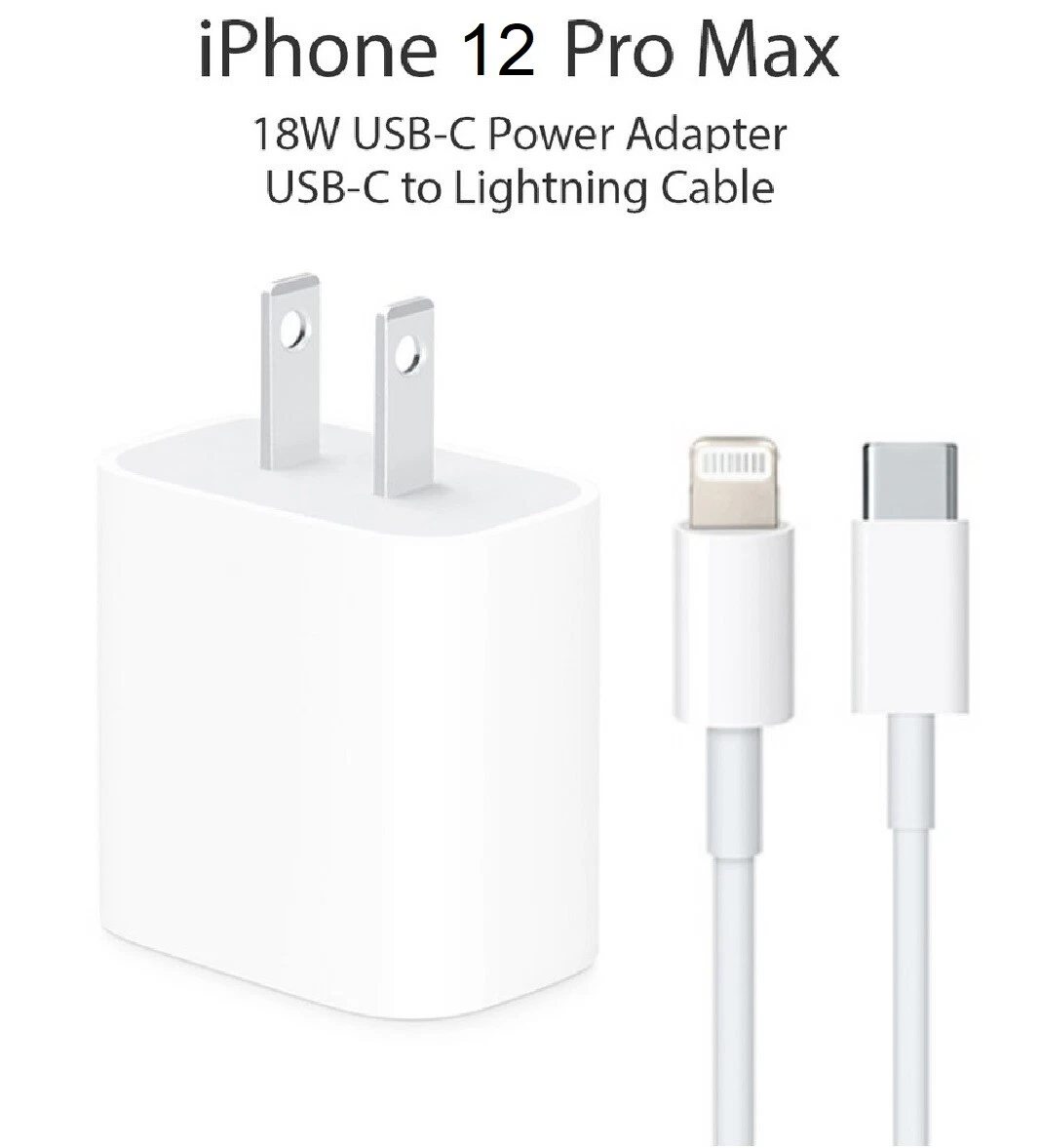 Chargeur rapide 20w + cable usb-c lightning pour iphone 12