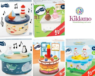 LEGLER small foot ❤️💖 Holz Spieluhr Pilz Mäuse Enten Frösche Space Jungle Ozean ❤️💖