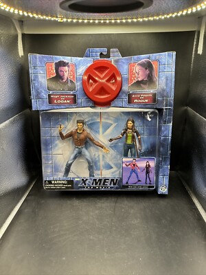 X-Men - The Movie - Logan and Rogue Red Variant (2000) by Toy Biz