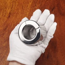 Height 30mm Men Heavy Magnetic Stainless Steel Ball Stretcher Scrotum Ring BDSM