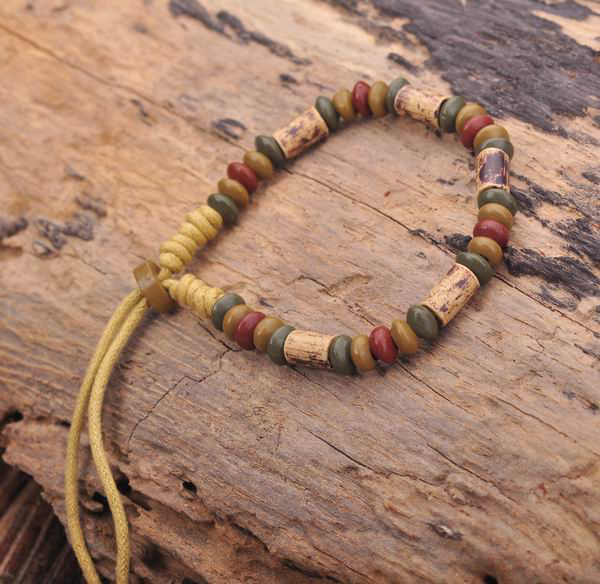 BKWバングル G164 F Handmade Craft Hemp Surfer Wristband Bracelet Bangle