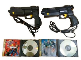 2 Virtua Gun HSS-0122 with Virtua Cop 1 & 2 | Sega Saturn SS Japan | tested Rare