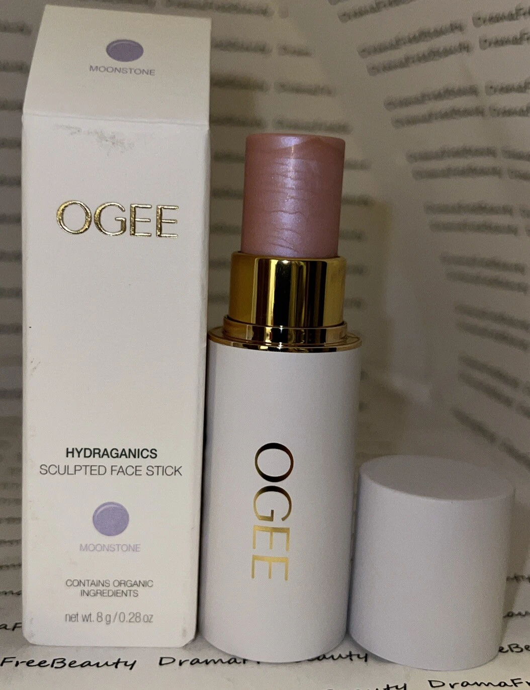 OGEE Hydraganics Organic Sculpted Face Stick ~MOONSTONE~ Ultraviolet Sheen BNIB