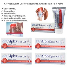 CH-Alpha Herbal Joint Gel for Rheumatic and Musculoskeletal Pain Relief 75ml x 5