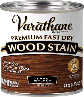 Varathane 262025 Varathane-262025 Premium Fast Dry Wood Stain, Half Pint, Dark W