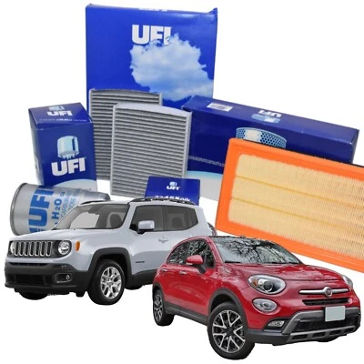 Kit Tagliando Ufi Jeep Renegade Fiat 500 X 1.6 2.0 Mjt 4 Filtri
