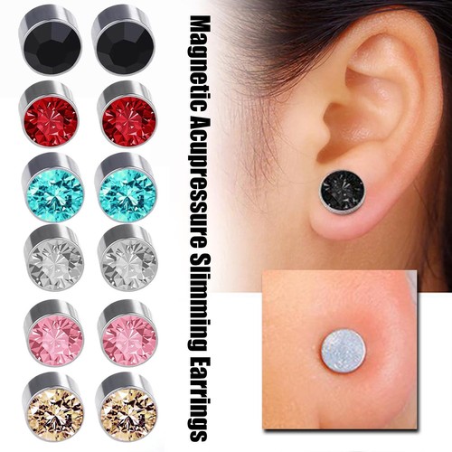 Acupressure Slimming Earrings NonPiercing Fashion Natural
