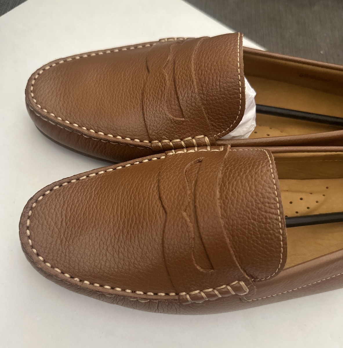 MJNY Marc Joseph Womens Leather Classic Penny Slip On Loafer  display picture 2