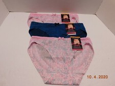 NEW Maidenform 3 Pairs Comfort, No Show Bikini, Panties S/5 Multi-Color40046
