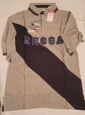 MECCA USA Gray and Navy XL Polo Shirt NEW WITH TAGS