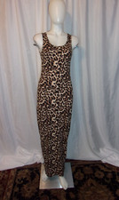 UNBRANDED Women's Leopard Print Maxi Dress SIZE S