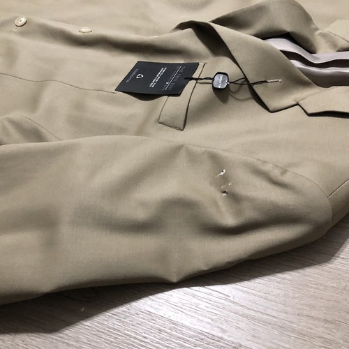 Claiborne Suitcoat Khaki Tam Light Brown 40 R 3 Button - Picture 3 of 11