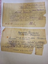 Red Army 2 certificates of awarding orders (A32)