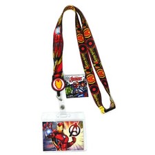 Iron Man Lanyard With Retractable Card Holder