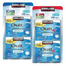 Kirkland Signature Quit 2 mg or 4 mg Ice Mint Gum, 300 Pieces