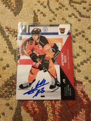 DEL 2021/2022 21/2 signiert Grizzlys Wolfsburg #364 Anthony Rech 