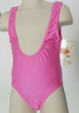 Wrestler leotard Bal togs Fuschia style CHILD Medium NWT
