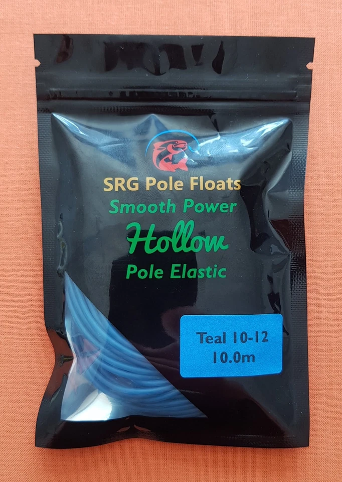 SRG POLE FLOATS 10 Meter Packung hochwertiger hohlpoliger elastischer - blaugrün 10-12 (Durchmesser 2,1 mm)