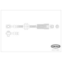 Corteco Bremsschlauch Bremsleitung Vorne FüR Opel Astra J Caravan 49371485