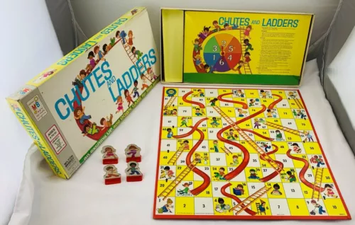 1974 Chutes and Ladders Game Milton Bradley Complete in Great Cond FREE SHIPPING