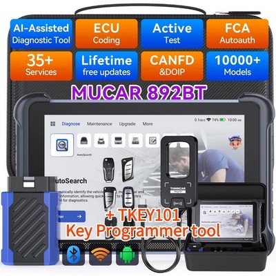 MUCAR 892BT KFZ AUTO OBD2 Diagnosegerät 35 Reset TKEY101 IMMO Key Programming