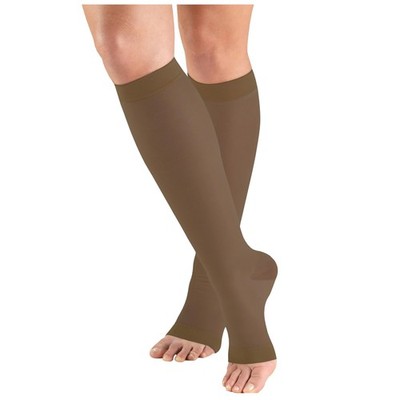 Truform Sheer Compression Stockings, 15-20 mmHg, Large (1 Pair), Espresso
