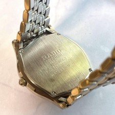 Rado DiaStar 160.0404.3 Quartz Gold Dial Stainless Steel New Battery Men Watch