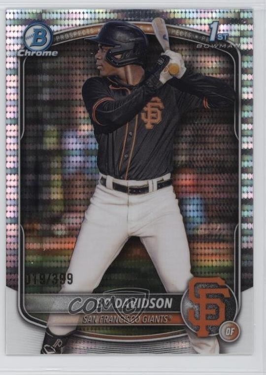 2025 Bowman Chrome Prospects Pulsar Refractor 19/399 Bo Davidson #BCP-206 1e8e