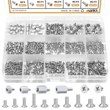 500PCS M.2 SSD Screw Kit M.2 SSD Mounting Screws Motherboard Standoffs M.2 M2.5 