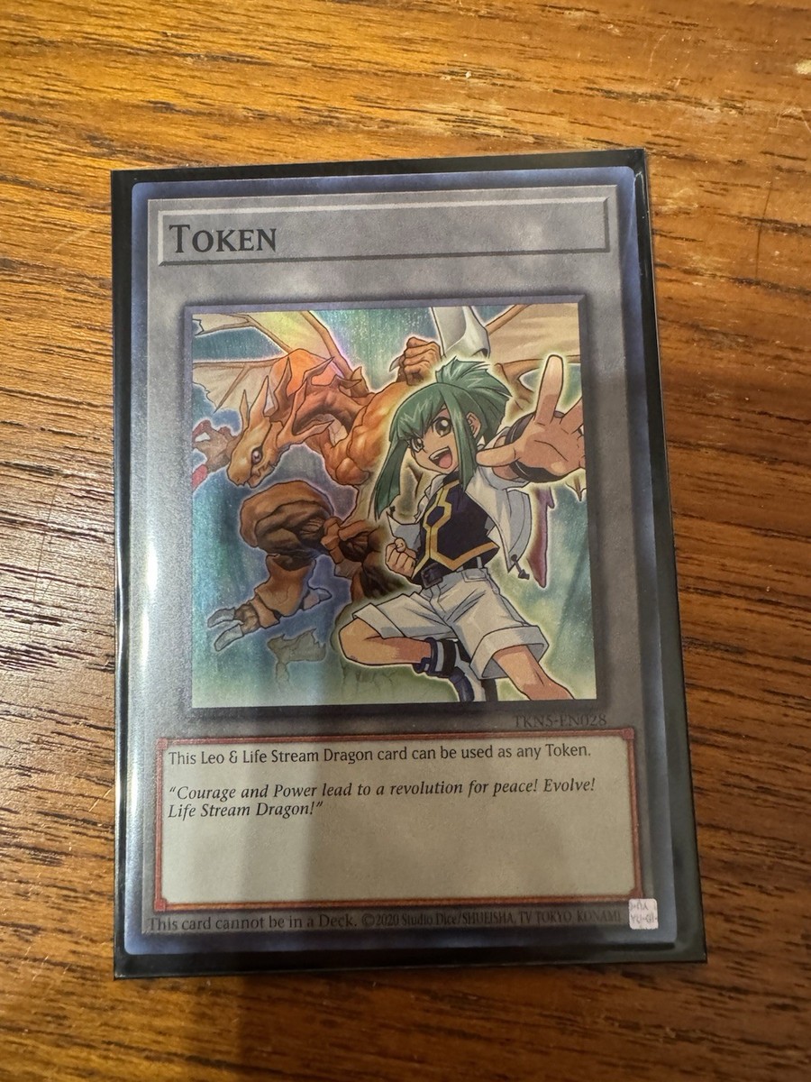 Leo & Life Stream Dragon Token Yugioh Card Super Rare NM | eBay