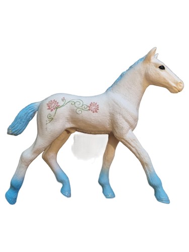 Schleich Fohlen Pferd Spielfigur Weiß 8cm Kinder Spielzeug