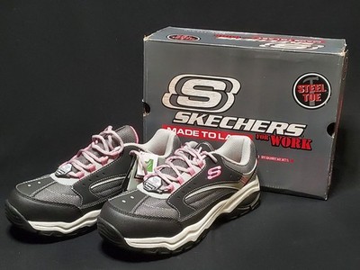 Sketchers Biscoe 76601 Womens US Sz. 10 Memory Foam Steel Toe Slip Resistant